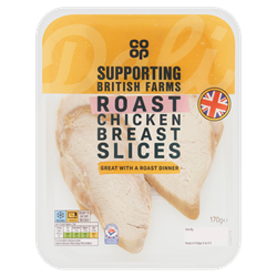 Co-op Ready to Eat Sliced Chicken Breast 170g - Co-op